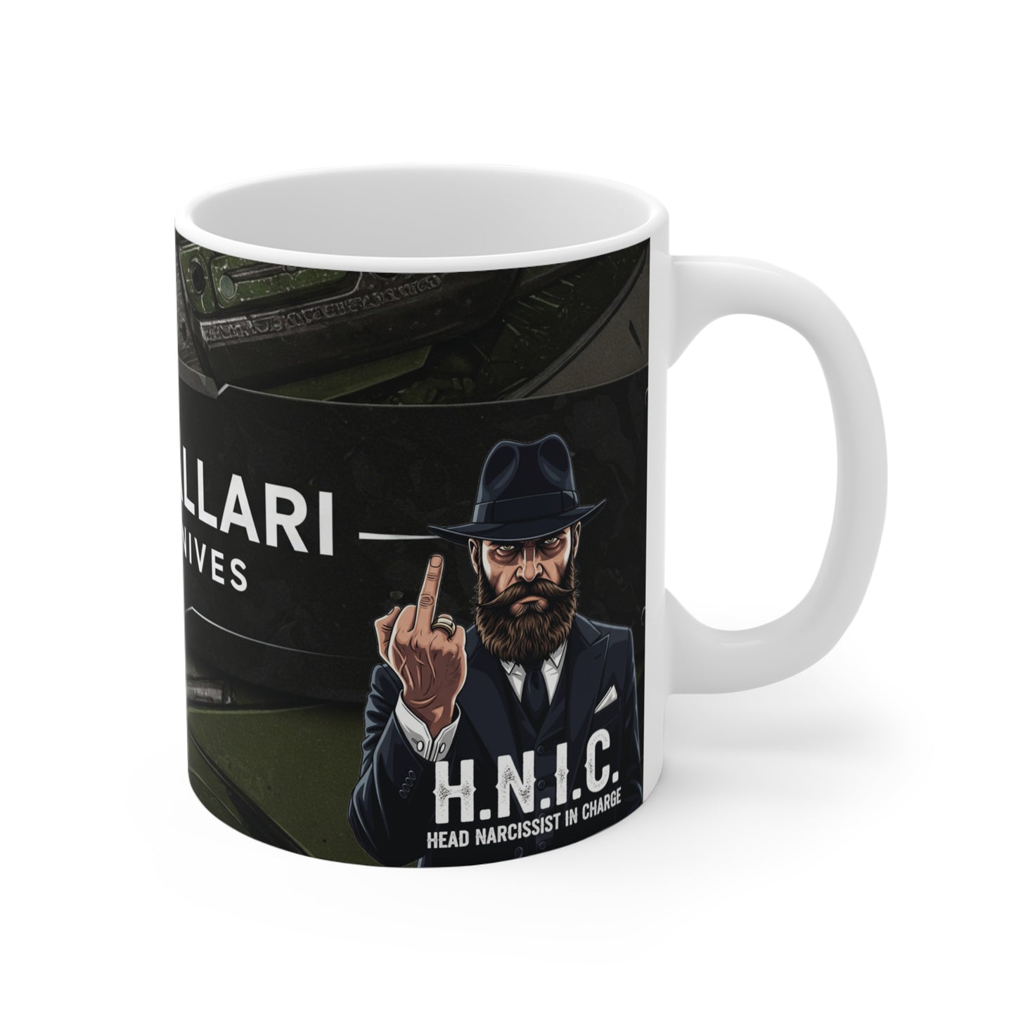 Custom Knives Mug - Unique Gift for Chefs, Kitchen Lovers, Collectors, Father’s Day, Holiday Collectible