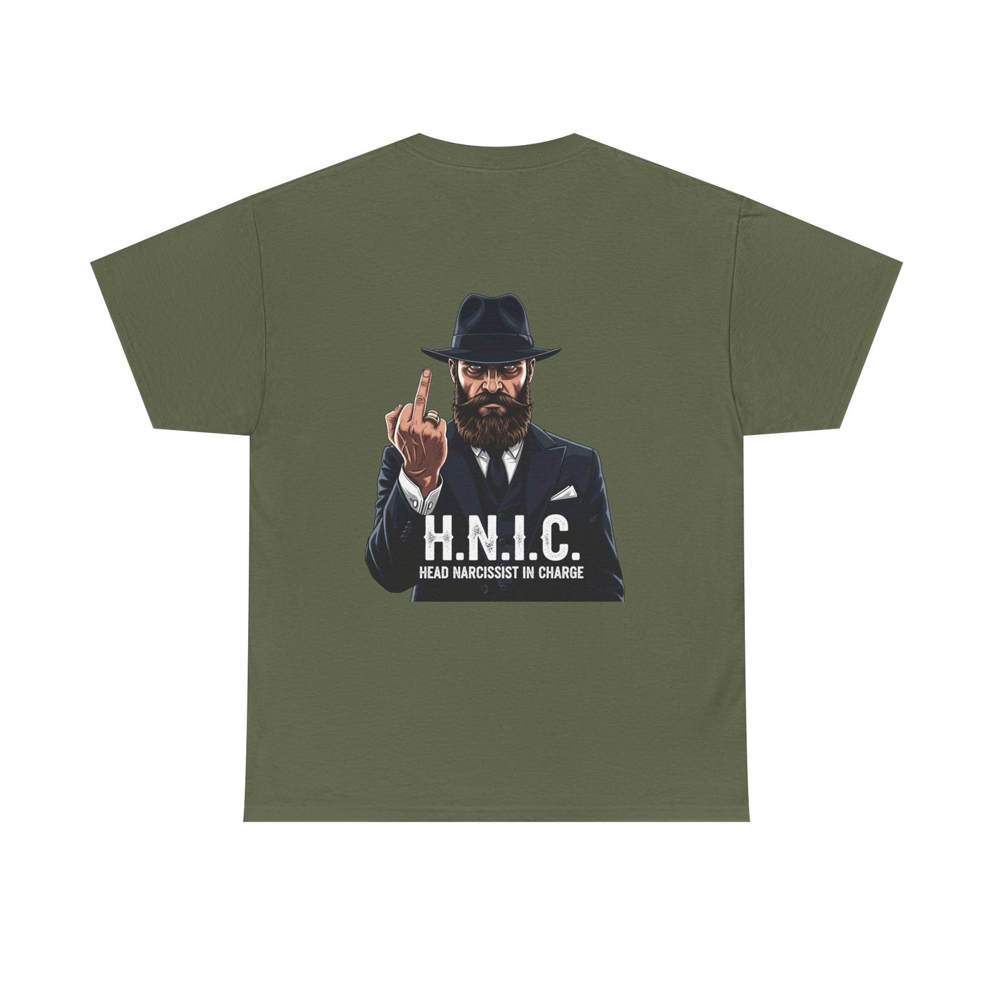 Unisex Heavy Cotton Tee - H.N.I.C. Graphic Tee, Funny Quote Shirt for Men and Women, Casual Wear for Any Occasion, Gift for Friends