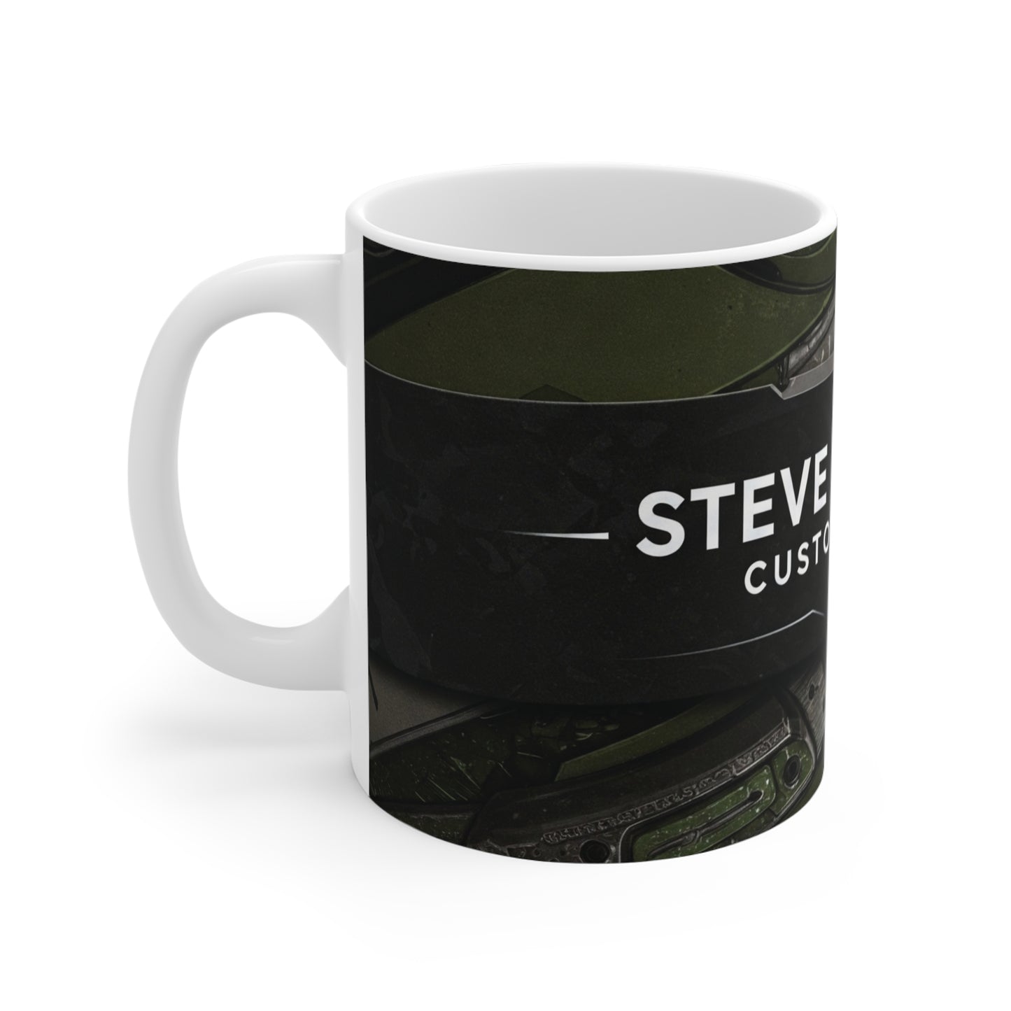Custom Knives Mug - Unique Gift for Chefs, Kitchen Lovers, Collectors, Father’s Day, Holiday Collectible