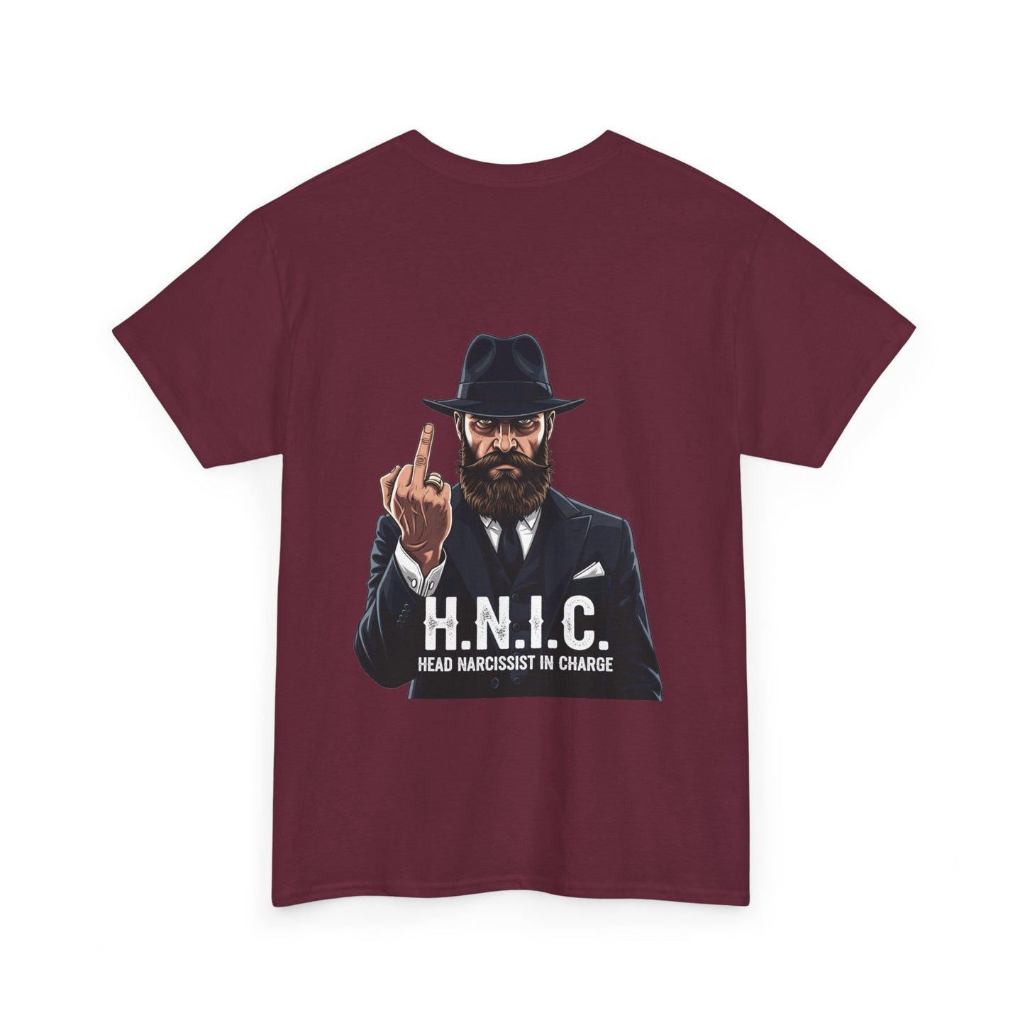 Unisex Heavy Cotton Tee - H.N.I.C. Graphic Tee, Funny Quote Shirt for Men and Women, Casual Wear for Any Occasion, Gift for Friends