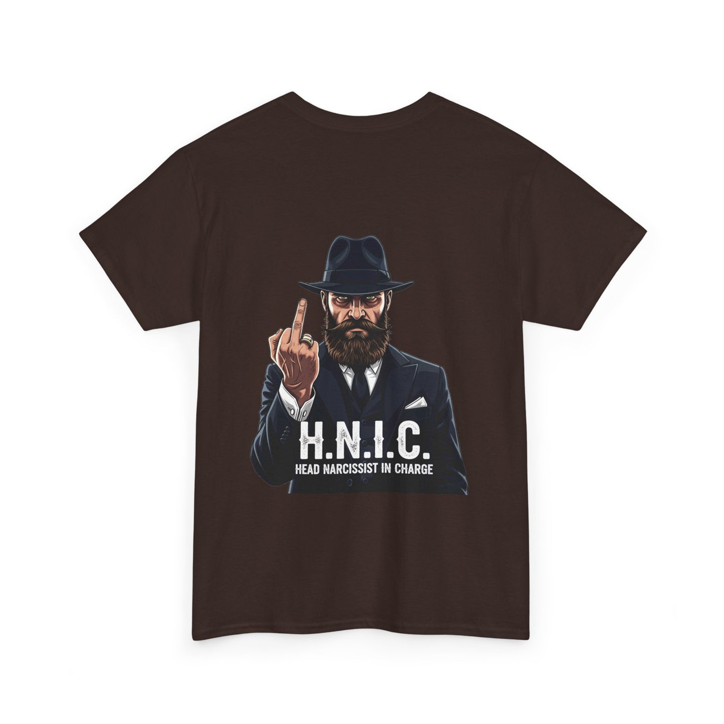 Unisex Heavy Cotton Tee - H.N.I.C. Graphic Tee, Funny Quote Shirt for Men and Women, Casual Wear for Any Occasion, Gift for Friends