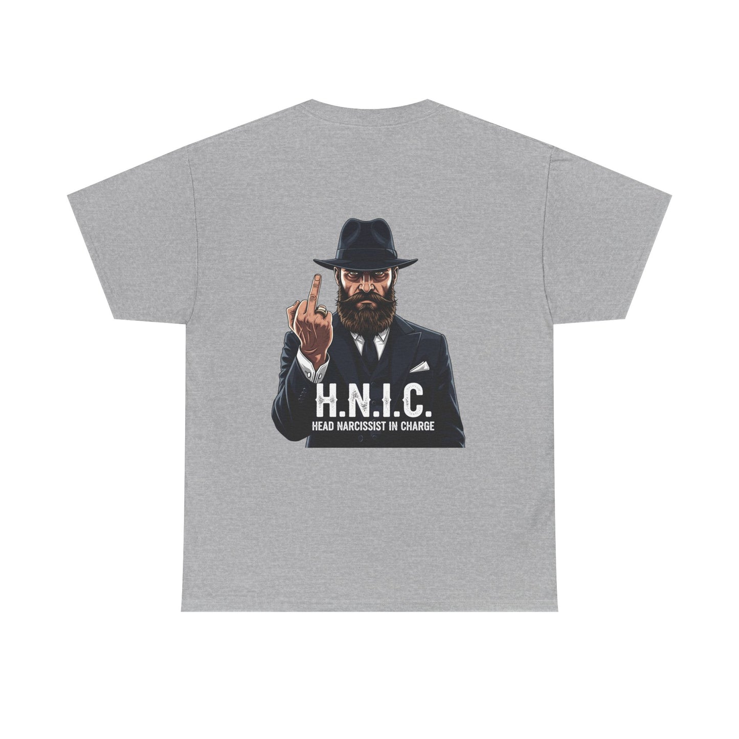 Unisex Heavy Cotton Tee - H.N.I.C. Graphic Tee, Funny Quote Shirt for Men and Women, Casual Wear for Any Occasion, Gift for Friends