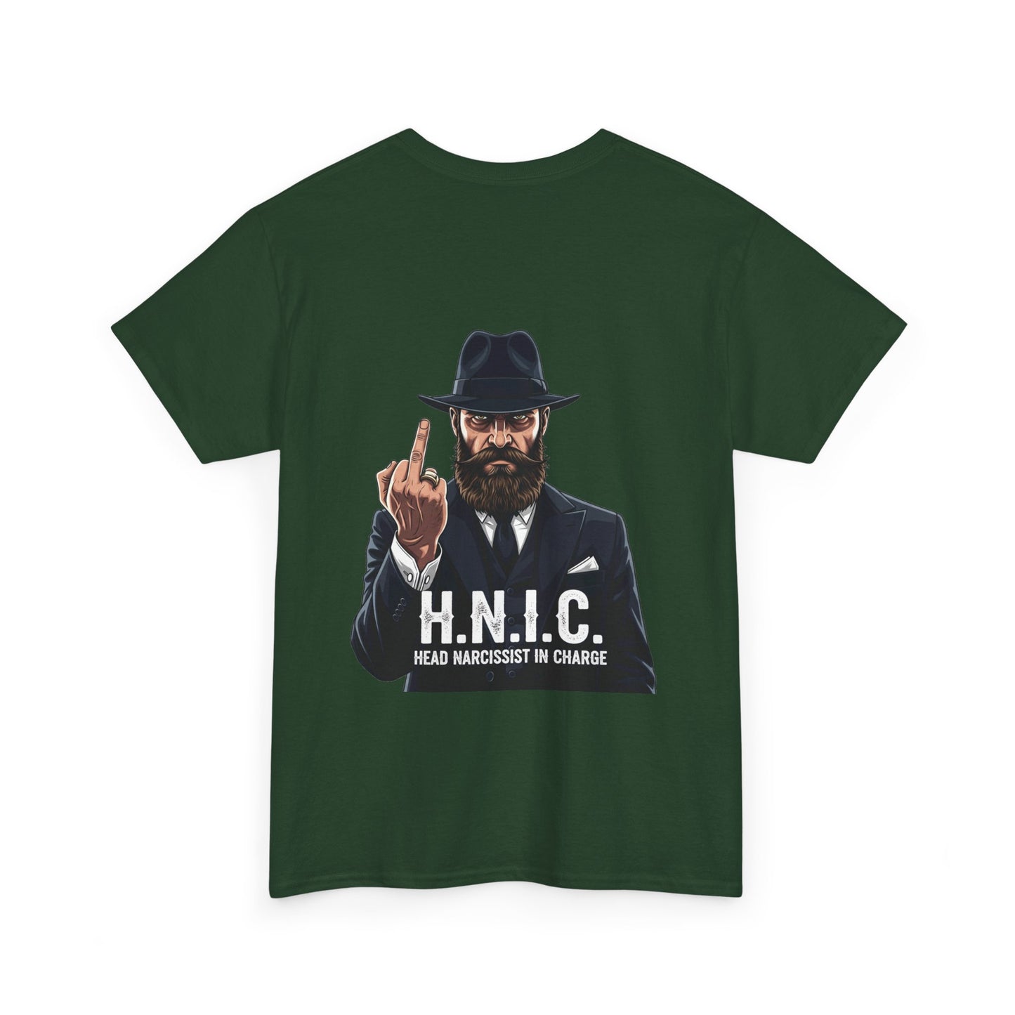 Unisex Heavy Cotton Tee - H.N.I.C. Graphic Tee, Funny Quote Shirt for Men and Women, Casual Wear for Any Occasion, Gift for Friends