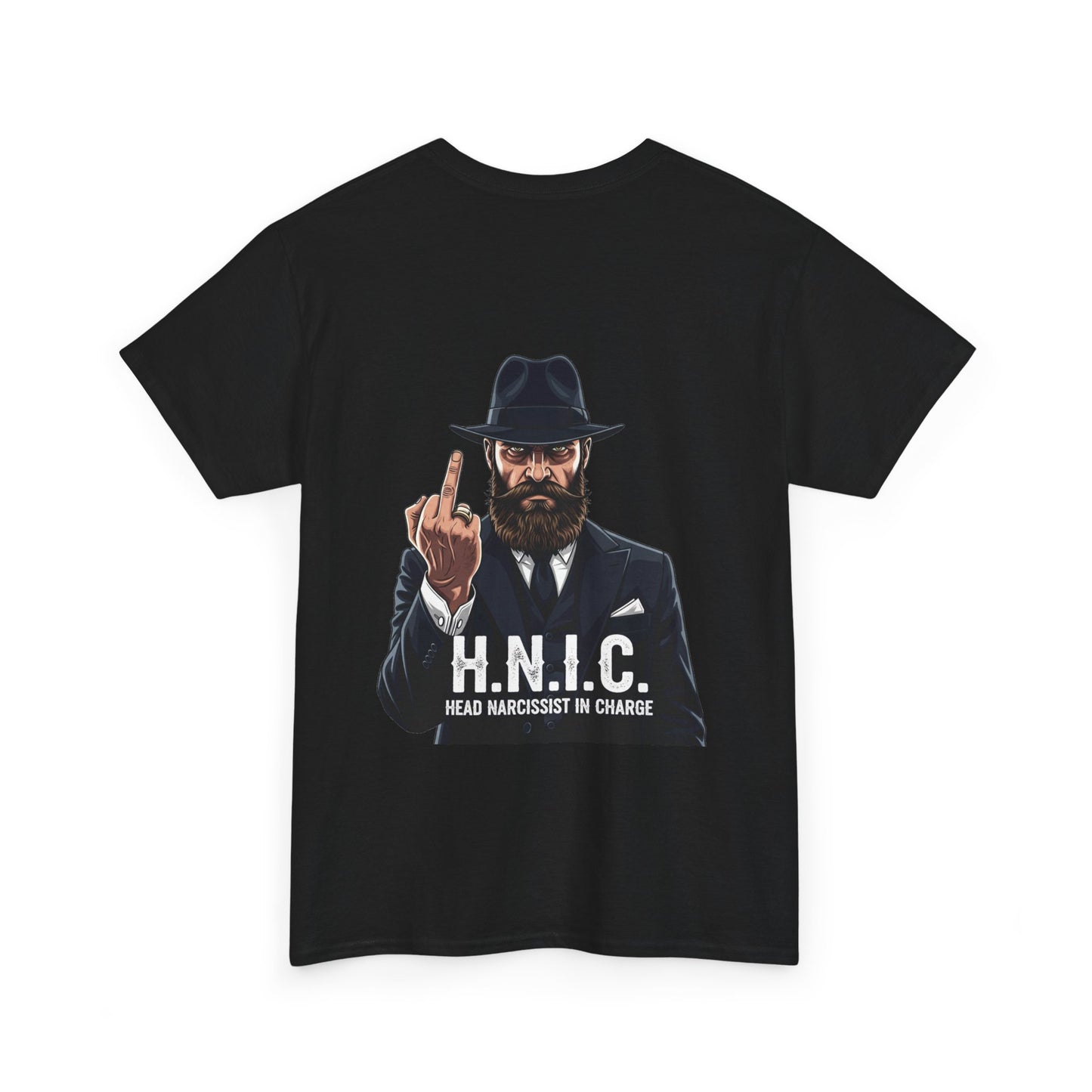 Unisex Heavy Cotton Tee - H.N.I.C. Graphic Tee, Funny Quote Shirt for Men and Women, Casual Wear for Any Occasion, Gift for Friends