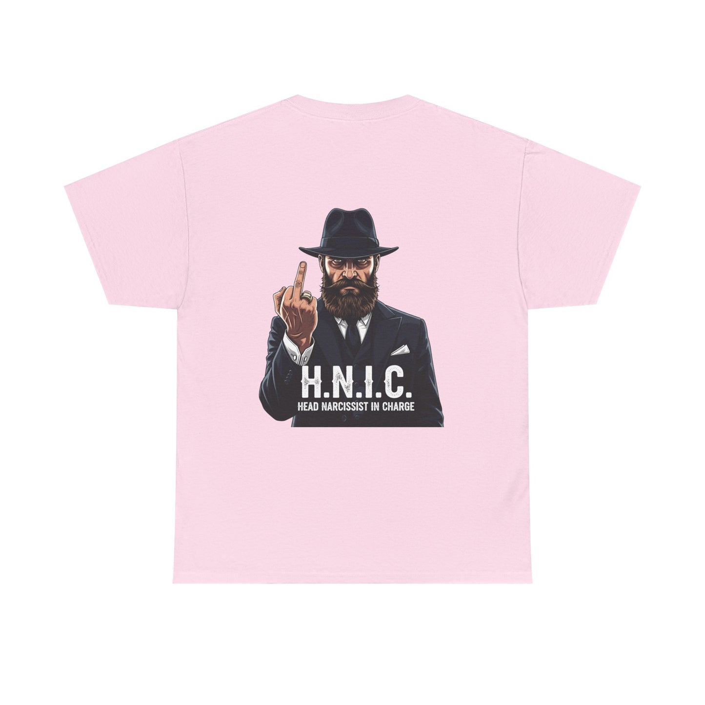Unisex Heavy Cotton Tee - H.N.I.C. Graphic Tee, Funny Quote Shirt for Men and Women, Casual Wear for Any Occasion, Gift for Friends