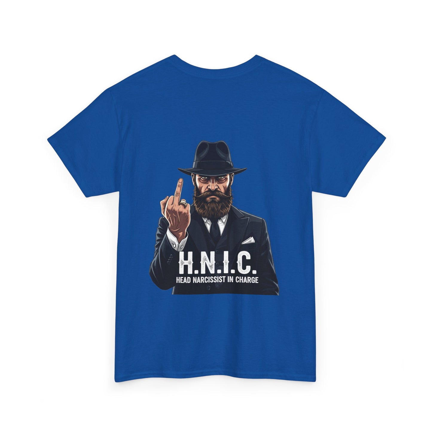 Unisex Heavy Cotton Tee - H.N.I.C. Graphic Tee, Funny Quote Shirt for Men and Women, Casual Wear for Any Occasion, Gift for Friends