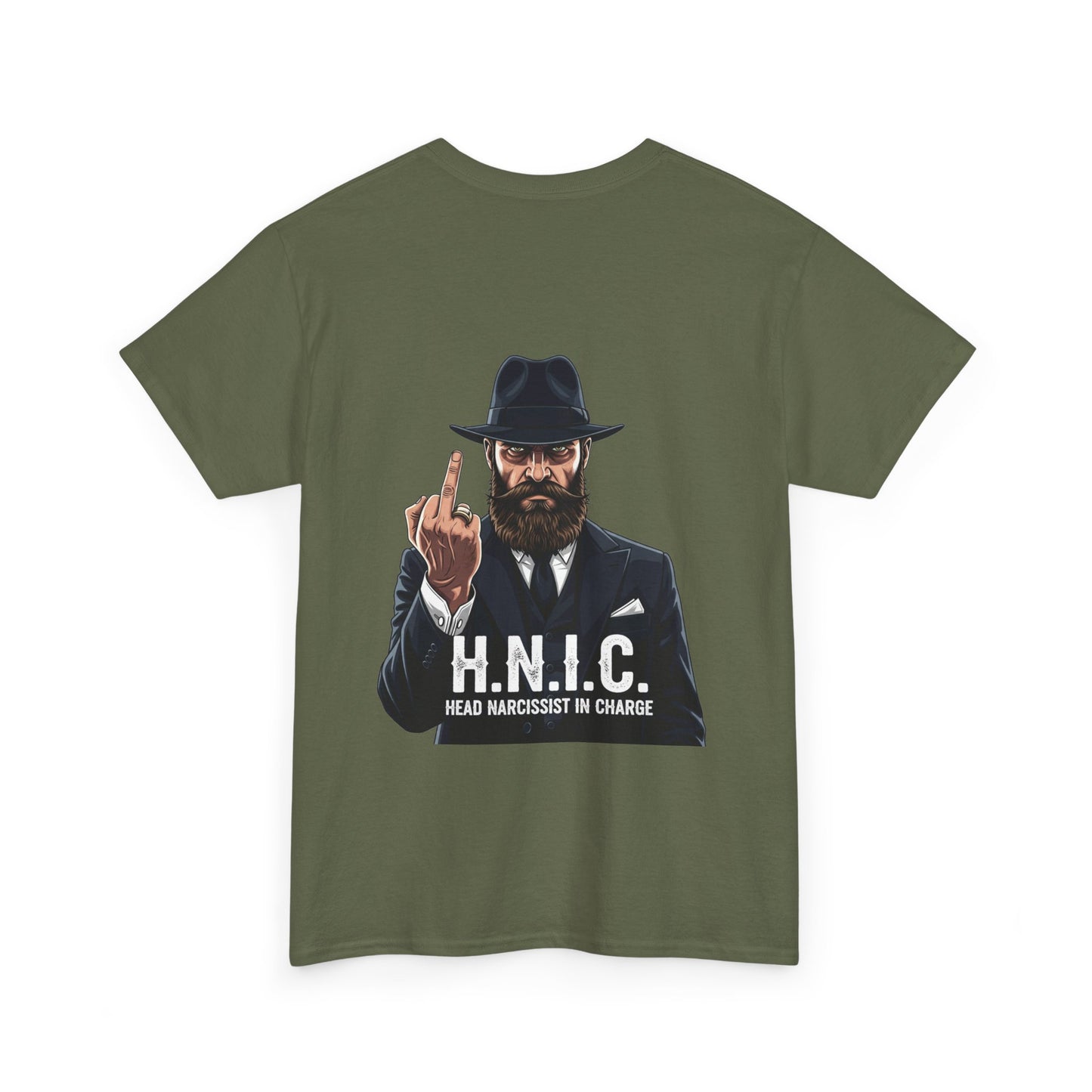 Unisex Heavy Cotton Tee - H.N.I.C. Graphic Tee, Funny Quote Shirt for Men and Women, Casual Wear for Any Occasion, Gift for Friends