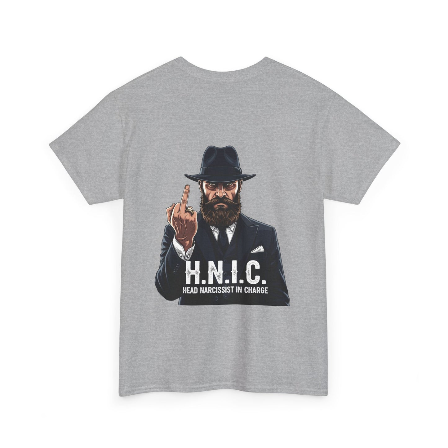 Unisex Heavy Cotton Tee - H.N.I.C. Graphic Tee, Funny Quote Shirt for Men and Women, Casual Wear for Any Occasion, Gift for Friends