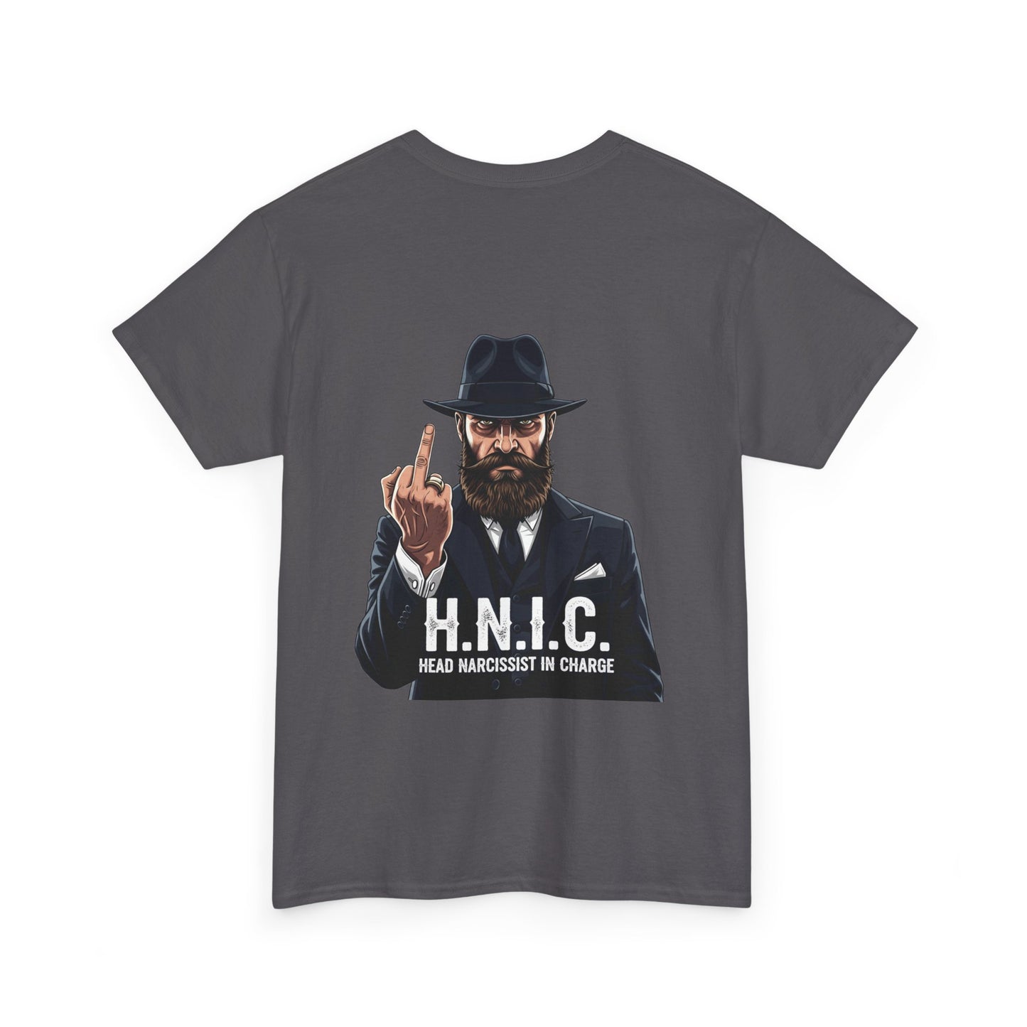 Unisex Heavy Cotton Tee - H.N.I.C. Graphic Tee, Funny Quote Shirt for Men and Women, Casual Wear for Any Occasion, Gift for Friends