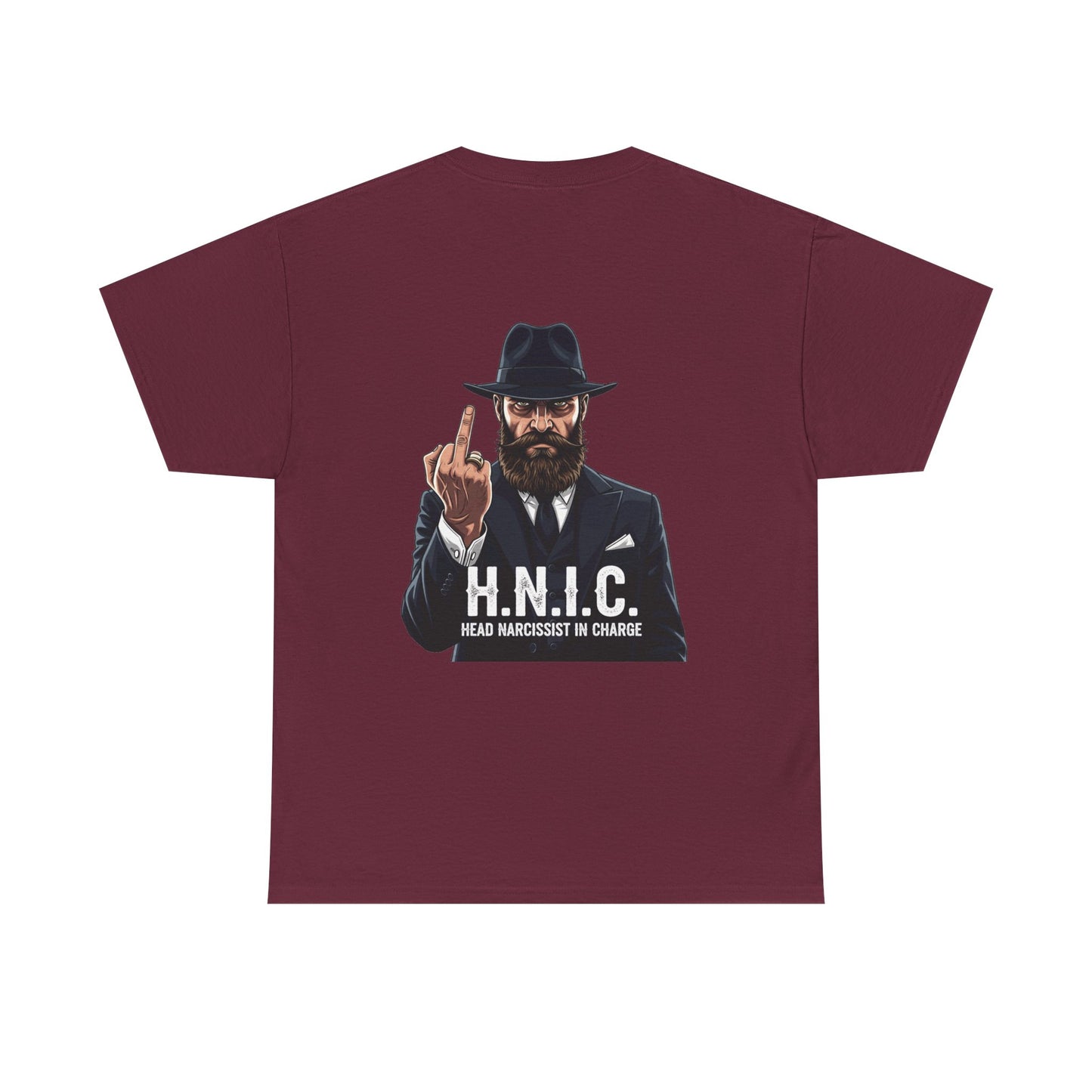 Unisex Heavy Cotton Tee - H.N.I.C. Graphic Tee, Funny Quote Shirt for Men and Women, Casual Wear for Any Occasion, Gift for Friends