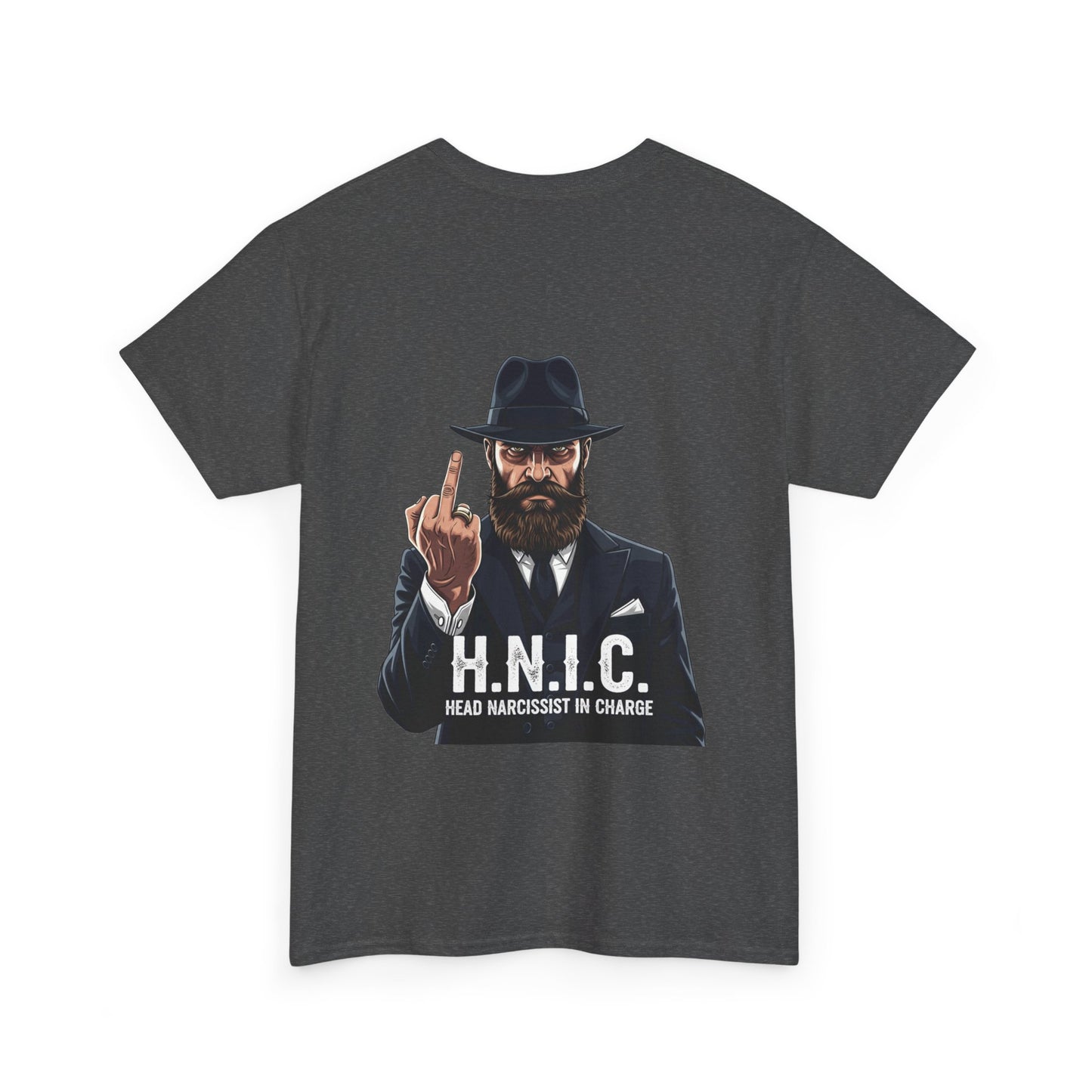 Unisex Heavy Cotton Tee - H.N.I.C. Graphic Tee, Funny Quote Shirt for Men and Women, Casual Wear for Any Occasion, Gift for Friends