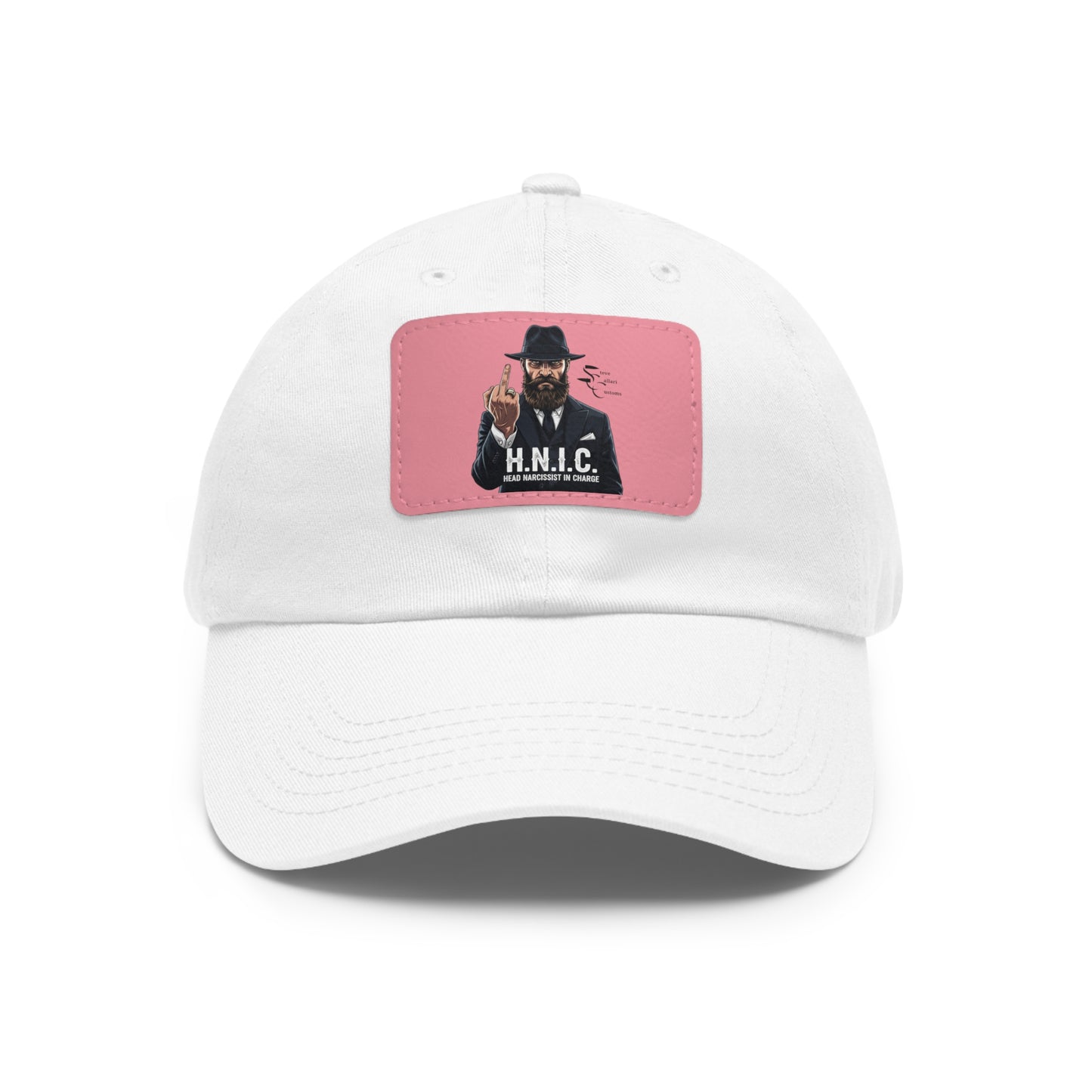 Stylish Dad Hat with Leather Patch, H.N.I.C. Cap, Casual Summer Hat, Unisex Gift, Trendy Accessory, Everyday Wear