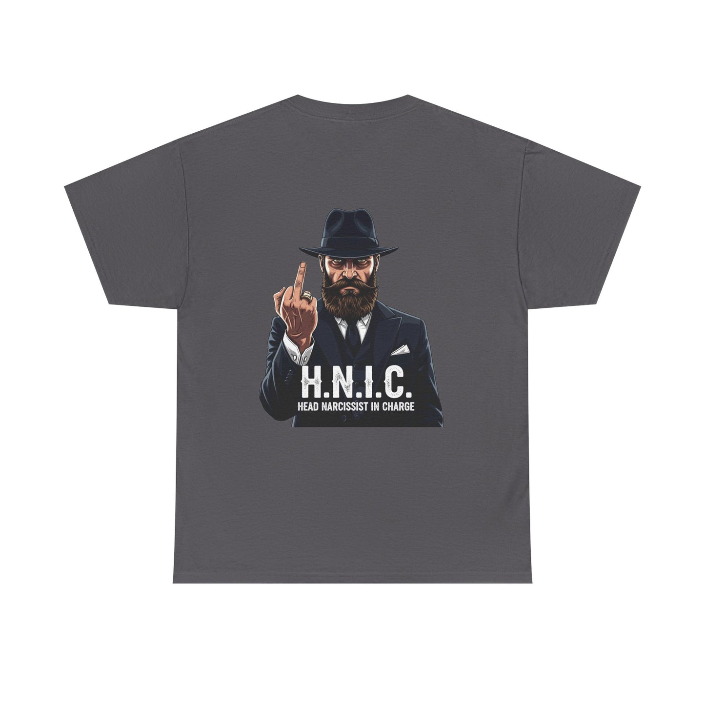 Unisex Heavy Cotton Tee - H.N.I.C. Graphic Tee, Funny Quote Shirt for Men and Women, Casual Wear for Any Occasion, Gift for Friends