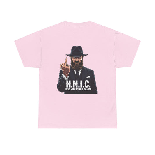 Unisex Heavy Cotton Tee - H.N.I.C. Graphic Tee, Funny Quote Shirt for Men and Women, Casual Wear for Any Occasion, Gift for Friends